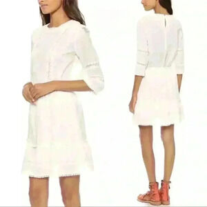 Anine Bing White Mini Dress